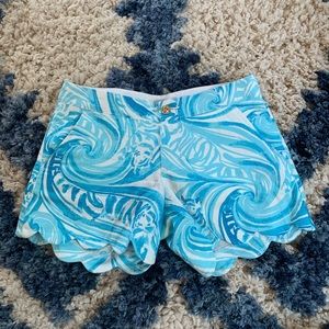 Lilly Pulitzer Buttercup Scallop Hem Shorts